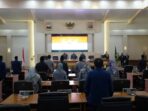 Suasana rapat paripurna dengan agenda pembentukan Pansus Perubahan Tatib DPRD Kabupaten Sukabumi, Senin (9/1/2023). | Foto: Istimewa